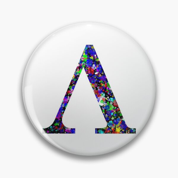 Item preview, Letter Λ and Letter Lambda Paint Splatter designed and sold by Handstand365.