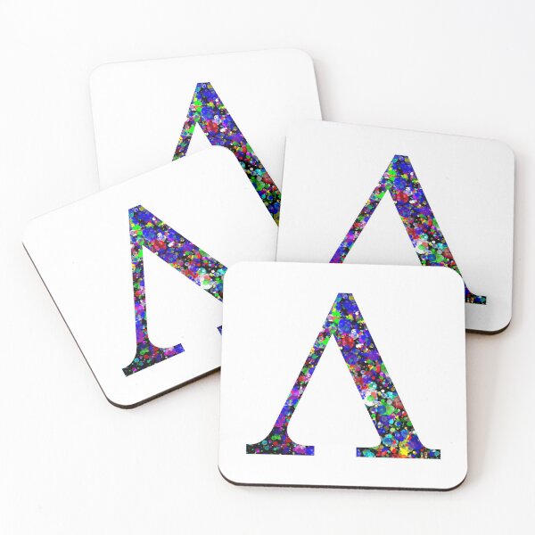 Item preview, Letter Λ and Letter Lambda Paint Splatter designed and sold by Handstand365.
