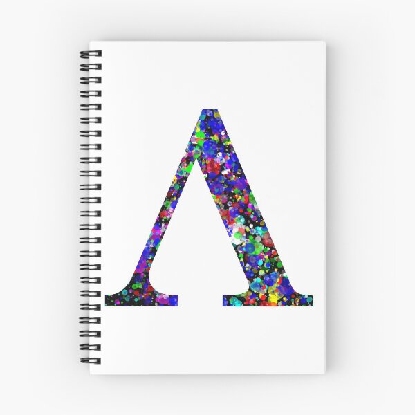 Item preview, Letter Λ and Letter Lambda Paint Splatter designed and sold by Handstand365.