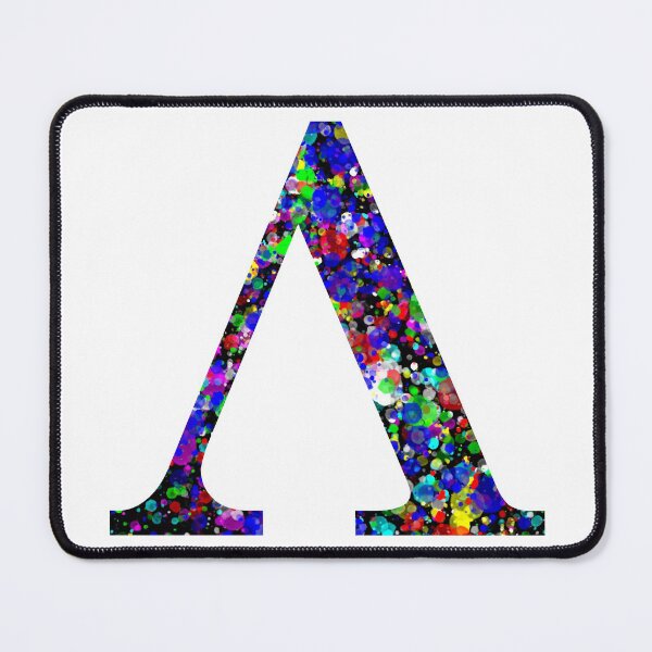 Item preview, Letter Λ and Letter Lambda Paint Splatter designed and sold by Handstand365.