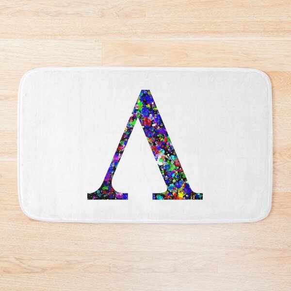 Item preview, Letter Λ and Letter Lambda Paint Splatter designed and sold by Handstand365.