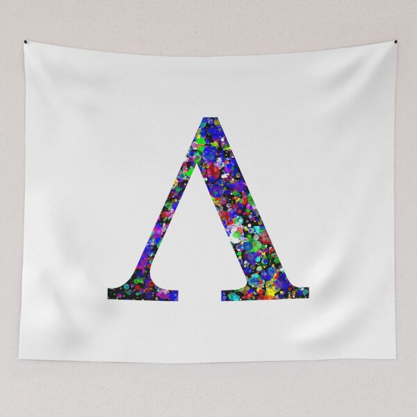 Item preview, Letter Λ and Letter Lambda Paint Splatter designed and sold by Handstand365.