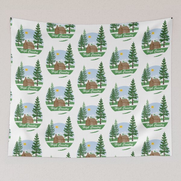 Item preview, High Country Winter Cabin Scene designed and sold by HighCountry2021.