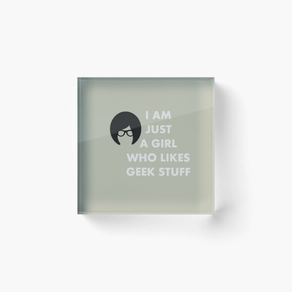 Item preview, Geek Girl Who Likes Geek Stuff Grey Basic designed and sold by jujupey.