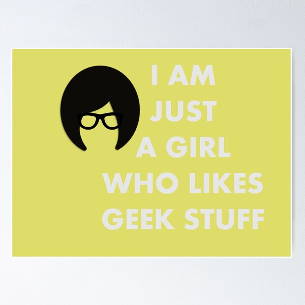 Item preview, Geek Girl Who Likes Geek Stuff Grey Basic designed and sold by jujupey.