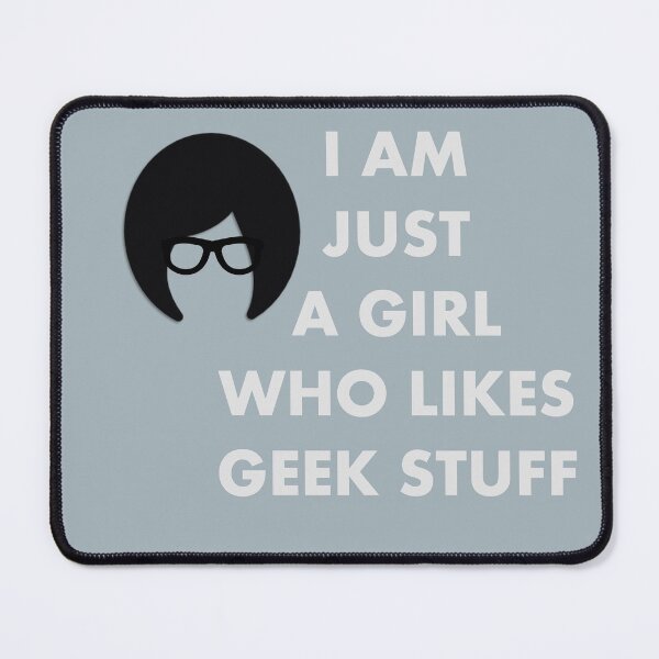 Item preview, Geek Girl Who Likes Geek Stuff Grey Basic designed and sold by jujupey.