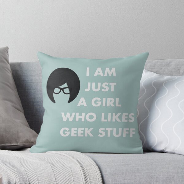 Item preview, Geek Girl Who Likes Geek Stuff Grey Basic designed and sold by jujupey.