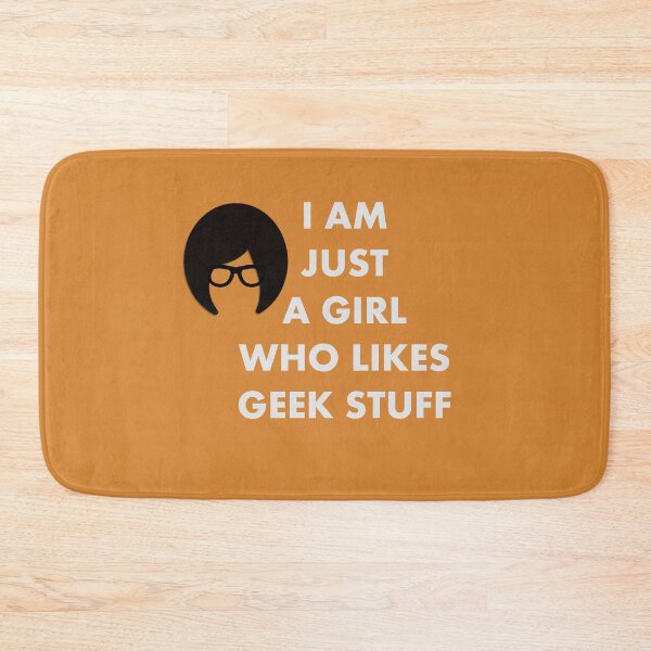 Item preview, Geek Girl Who Likes Geek Stuff Grey Basic designed and sold by jujupey.