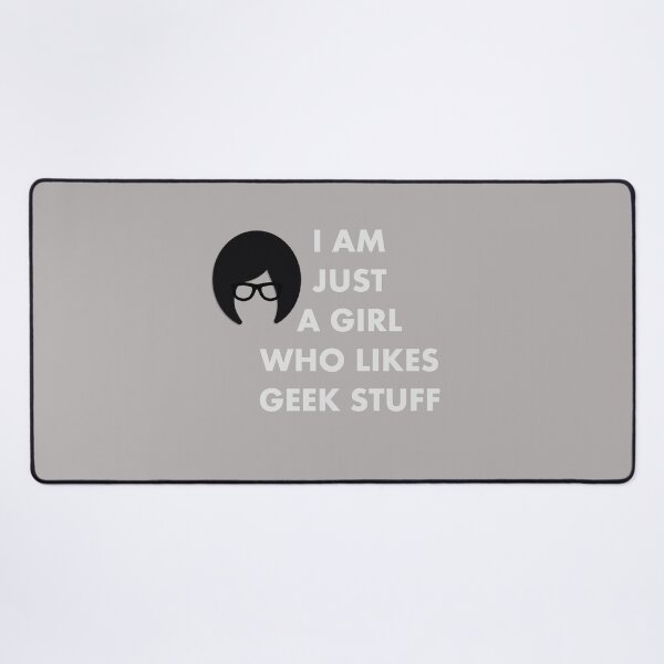Item preview, Geek Girl Who Likes Geek Stuff Grey Basic designed and sold by jujupey.