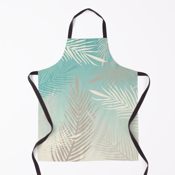 Item preview, Palm leaves in soft bluish pastel colors designed and sold by BrankaPD.