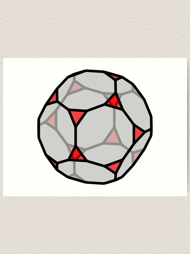 Lámina artística «Dodecaedro truncado Formas Arquímedes 09» de