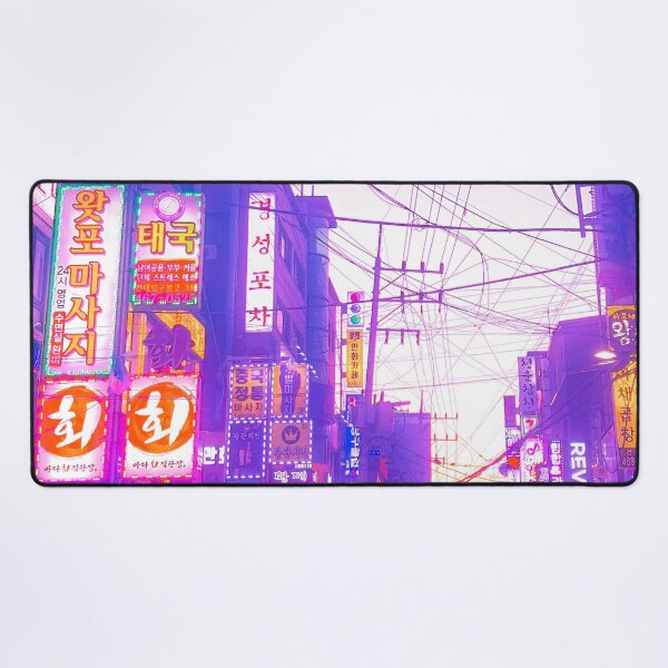 Aperçu de l'œuvre Vaporwave Séoul créée et vendue par calinedesign.