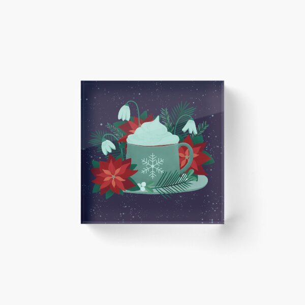 Item preview, Winter Floral Mug designed and sold by GrousyGirl.