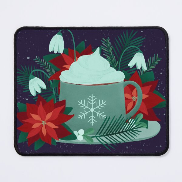 Item preview, Winter Floral Mug designed and sold by GrousyGirl.