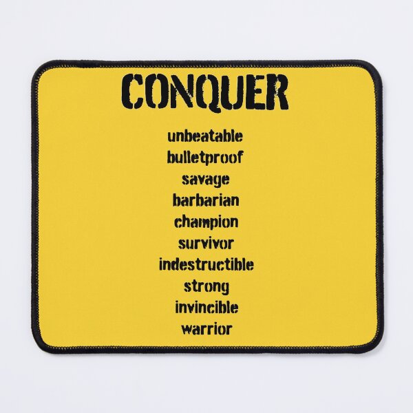 Item preview, Conquer, unbeatable, bulletproof designed and sold by platinumknuckle.