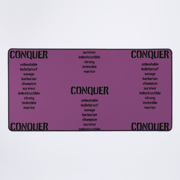 Item preview, Conquer, unbeatable, bulletproof designed and sold by platinumknuckle.