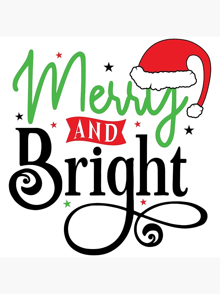  merry & bright free christmas printables