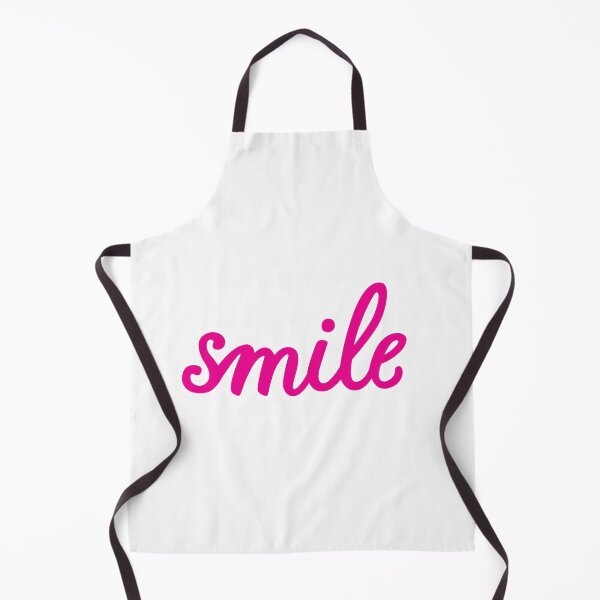 Item preview, Smile pink hand lettering on white background designed and sold by Darina Gulbina.