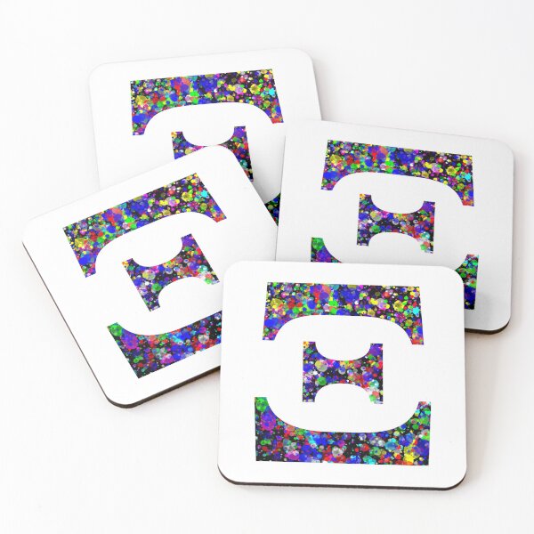 Item preview, Letter Xi Letter Ξ Paint Splatter designed and sold by Handstand365.