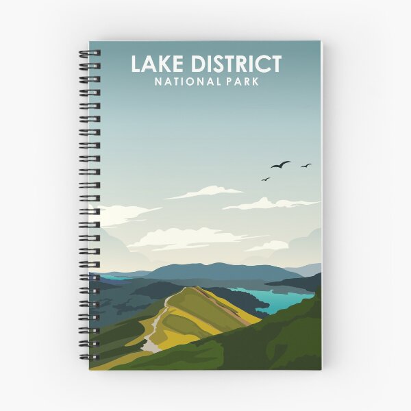 Item preview, Lake District National Park Vintage Minimal Trave Poster designed and sold by Stadify.
