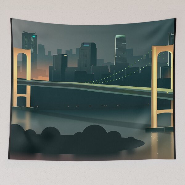 Item preview, Shining Golden Neon Bridge designed and sold by NexusArts.