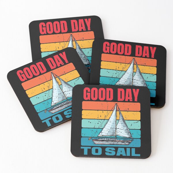 Item preview, Good Day To Sail - Distressed Retro Sunset designed and sold by cotros.