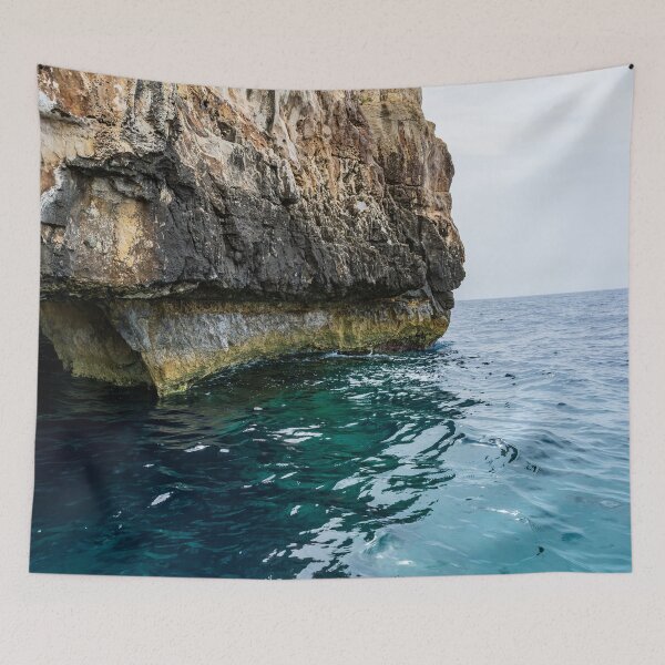 Item preview, Steep cliff leading to Mediterranean Sea designed and sold by lena-maximova.