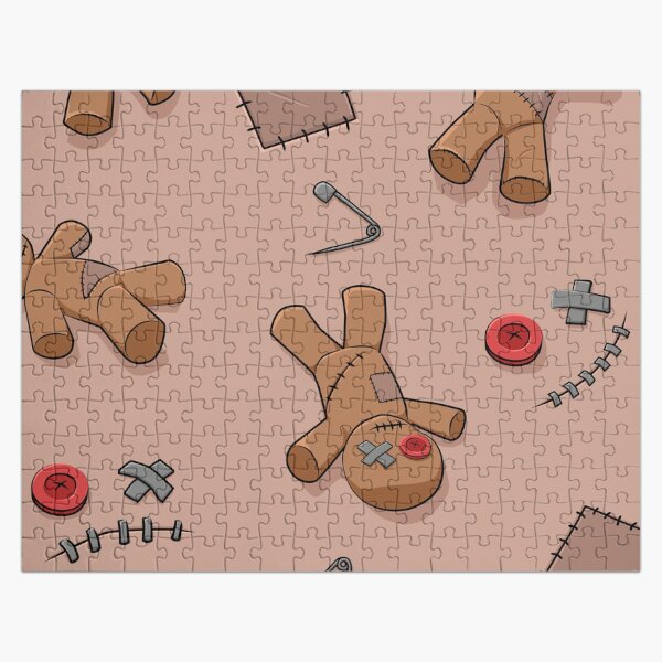 Item preview, Voodoo Dolls Seamless Pattern - Original Color Edition designed and sold by spidericks.