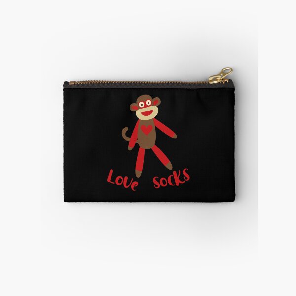 Item preview, Love Socks - Cute Heart Sock Monkey designed and sold by Trinket-Trickster.