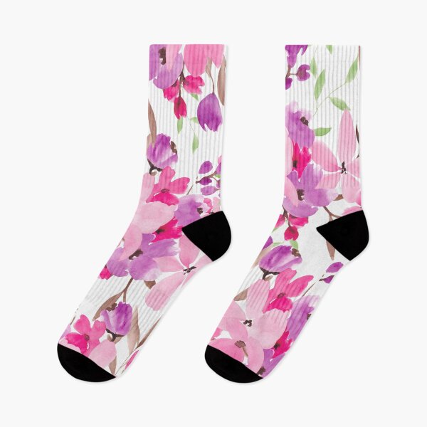 Artikelvorschau, Pastellrosa modernes Blumenaquarellmuster entworfen und verkauft von GirlyTrend.