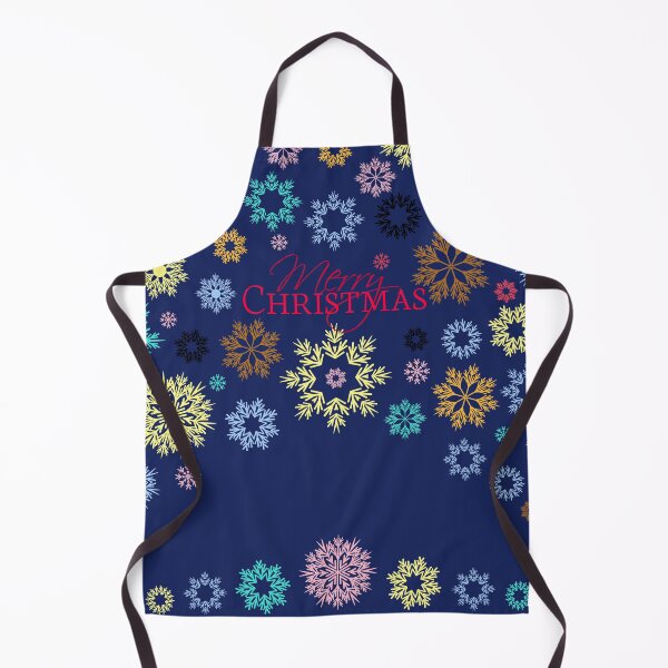 Item preview, Merry Christmas Dark Blue Multicolored Snowflakes Idea designed and sold by Ross-Sergey.