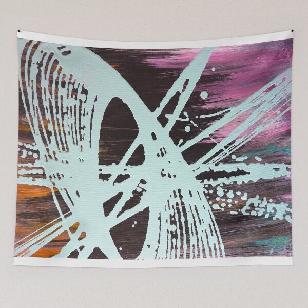 Item preview, space, fire, Pendulum painting  designed and sold by Stephanie  Skeem.