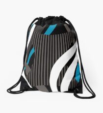 Wired Blue Drawstring Bag