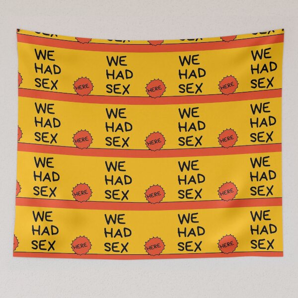 Item preview, We had sex here throw pillow, We had sex here sticker, We had sex here designed and sold by PicsByMi.