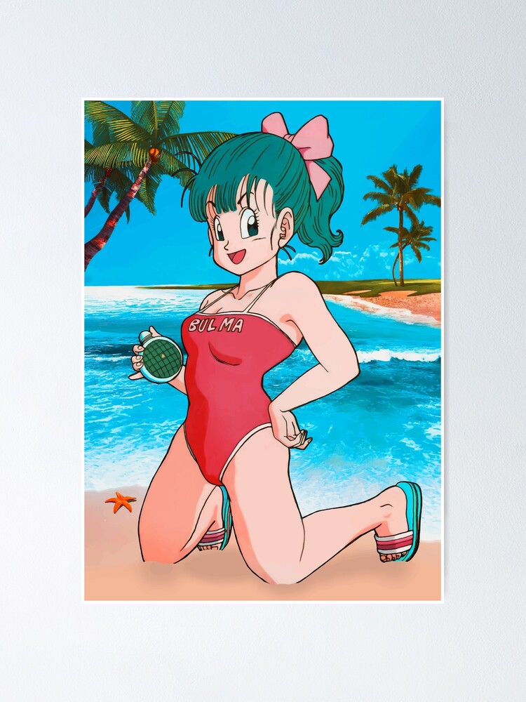 young Bulma beach swimsuit