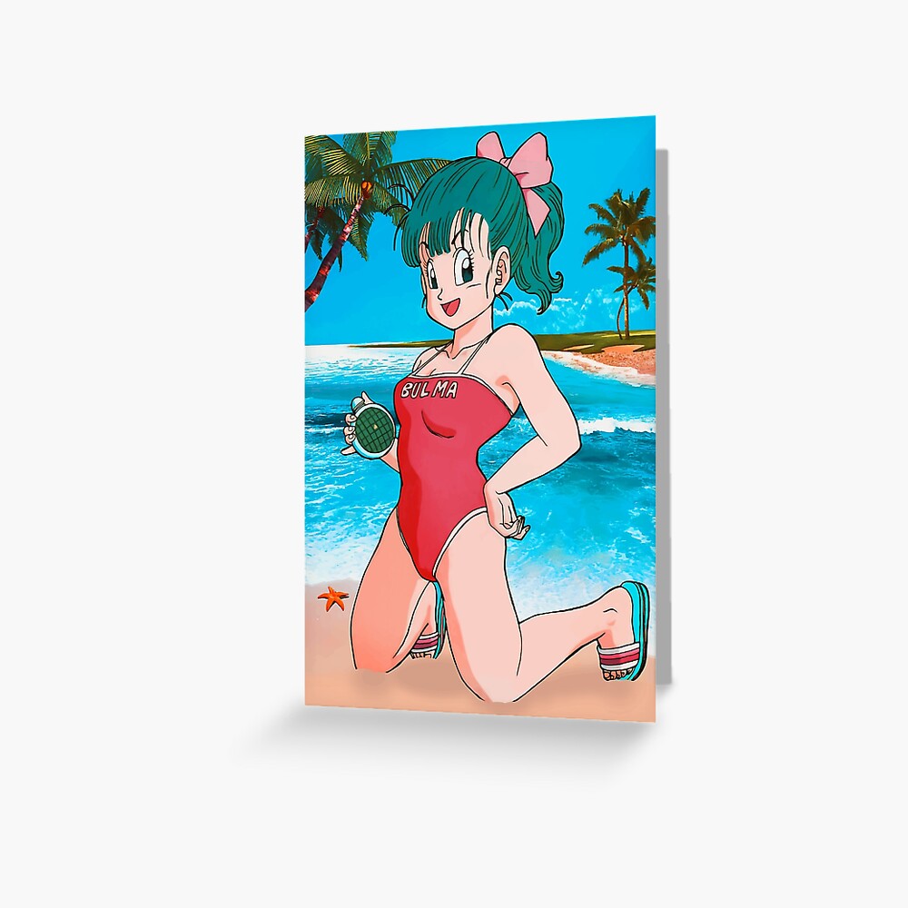 young Bulma beach swimsuit