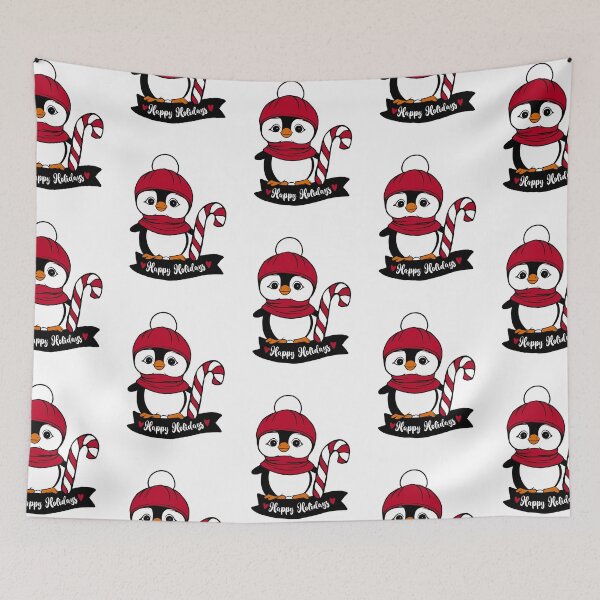 Item preview, Happy Holidays Winter Penguin designed and sold by ChelleCreate.