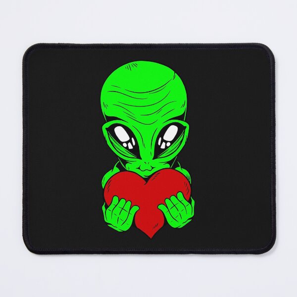 Item preview, happy valentines day alien red heart designed and sold by Gossip Rag.