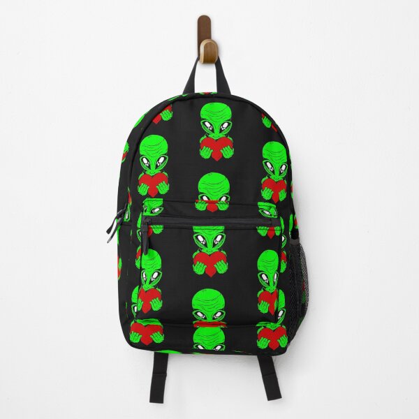 Item preview, happy valentines day alien red heart designed and sold by Gossip Rag.