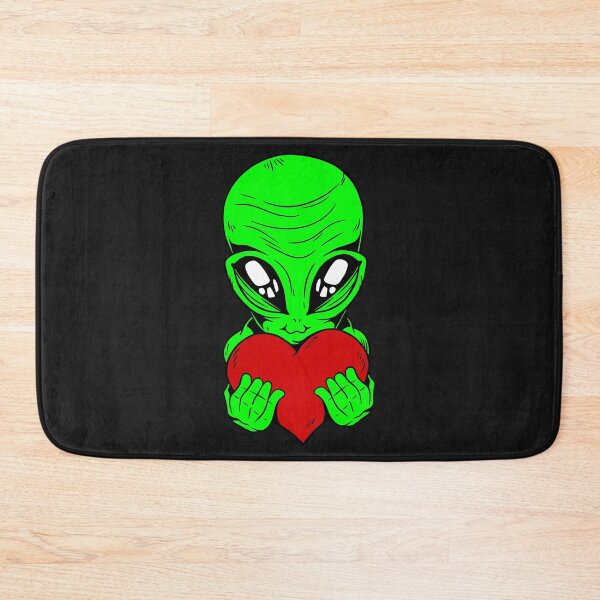 Item preview, happy valentines day alien red heart designed and sold by Gossip Rag.