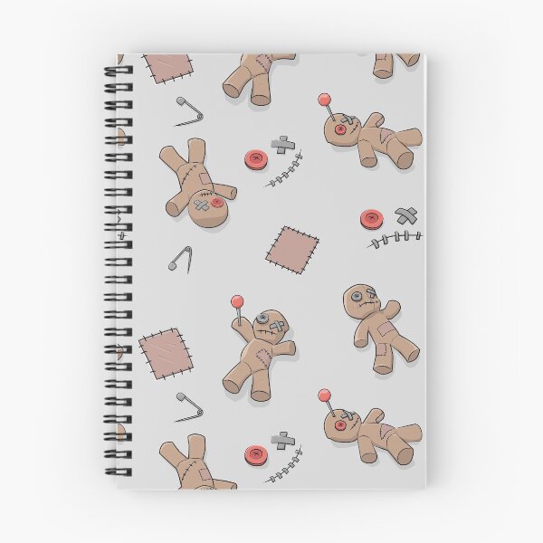 Item preview, Voodoo Dolls Seamless Pattern - Light Gray Edition designed and sold by spidericks.