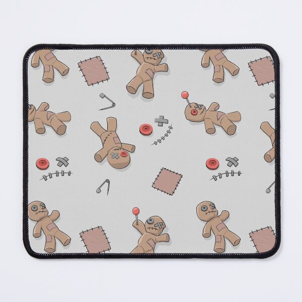 Item preview, Voodoo Dolls Seamless Pattern - Light Gray Edition designed and sold by spidericks.