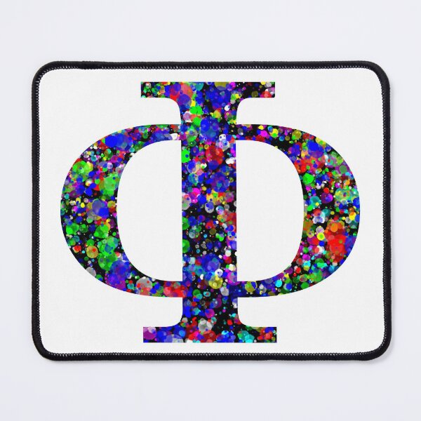 Item preview, Letter Phi Letter Φ Paint Splatter designed and sold by Handstand365.