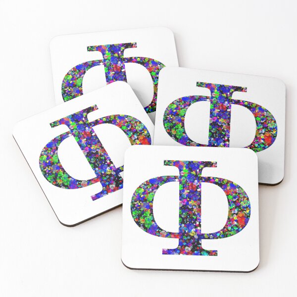 Item preview, Letter Phi Letter Φ Paint Splatter designed and sold by Handstand365.
