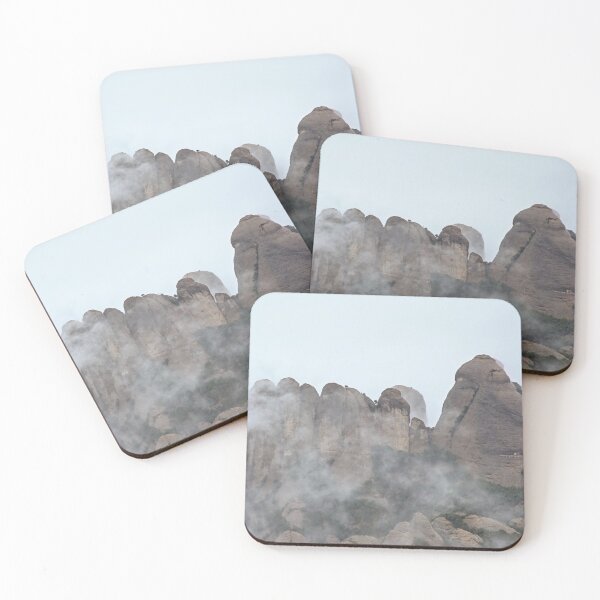 Item preview, Mountain peaks of Montserrat in the clouds designed and sold by xophotography.