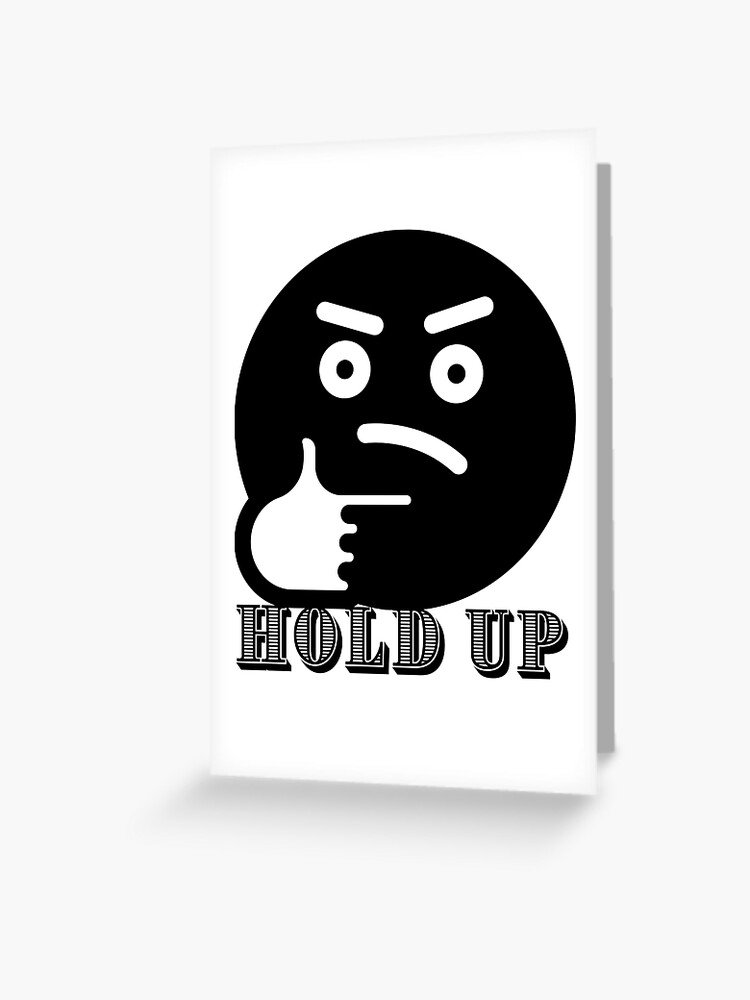 Thinking emoji meme (small) | Greeting Card