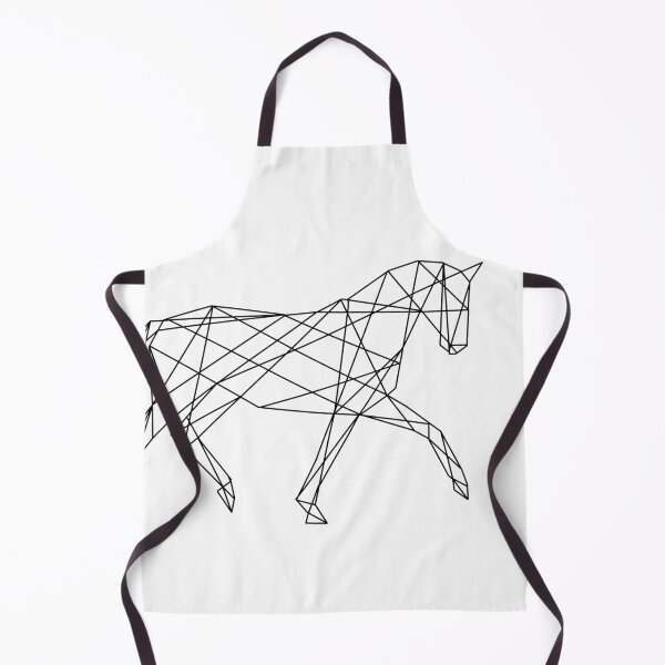 Item preview, black geometric dressage horse designed and sold by DutchVulture.