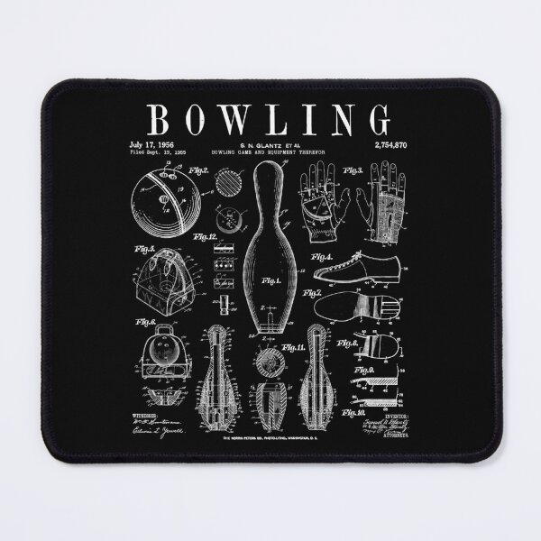 Item preview, Bowling Pin Ball Bowler Retro Vintage Patent Print designed and sold by GrandeDuc.