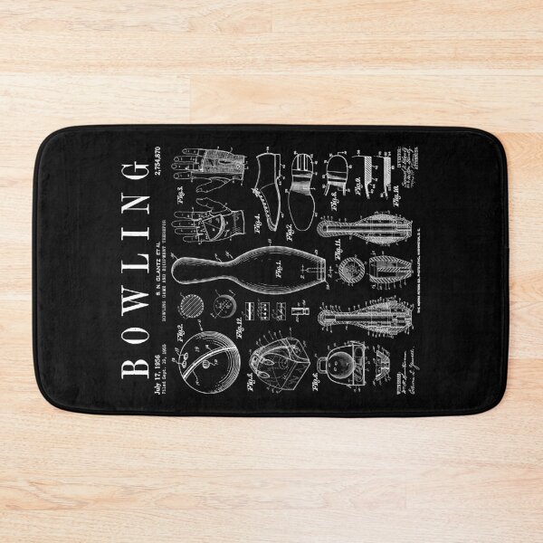 Item preview, Bowling Pin Ball Bowler Retro Vintage Patent Print designed and sold by GrandeDuc.