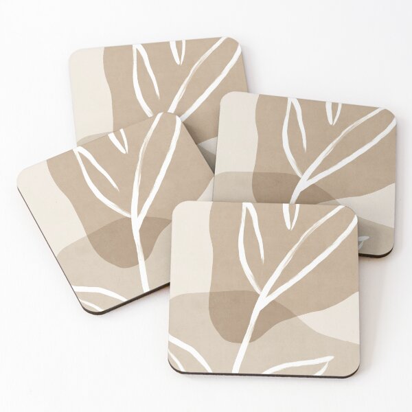 Artikelvorschau, Beige botanische Formen entworfen und verkauft von Miss-Belle.